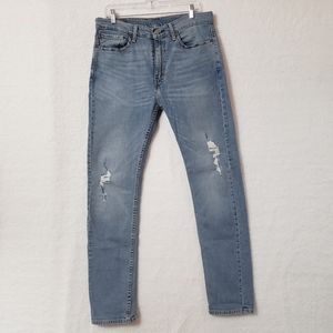 🚫SOLD🚫LEVIS 510 distressed jeans mens size 34x34